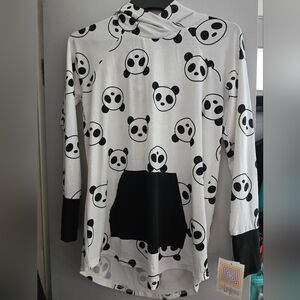 Lularoe Panda Print Amber Hoodie